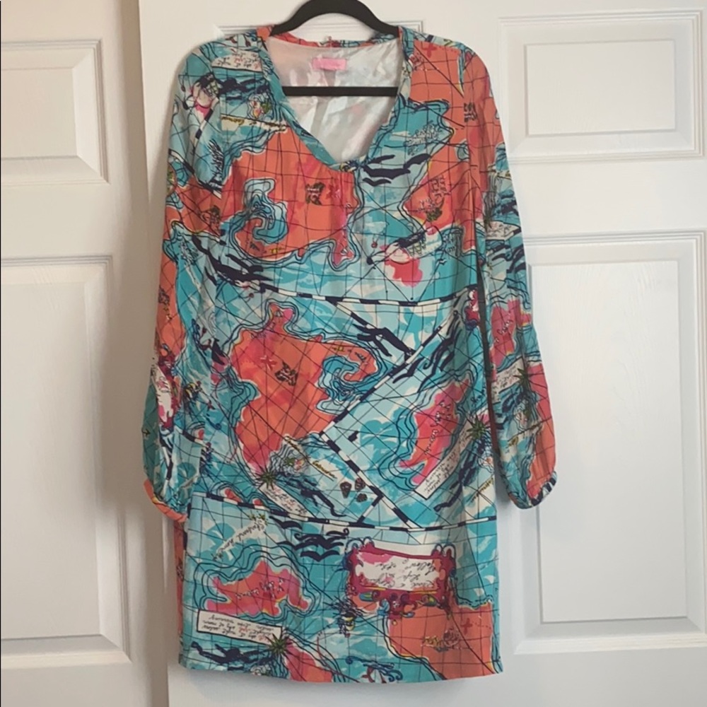 Lilly Pulitzer X Marks the Spot Connie Silk Dress